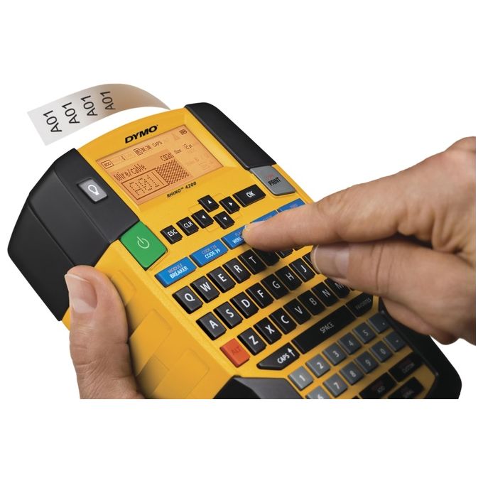 Dymo Rhino 4200 KIT_case Dispositivo di Etichettatura Trasferimento Termico QWERTZ