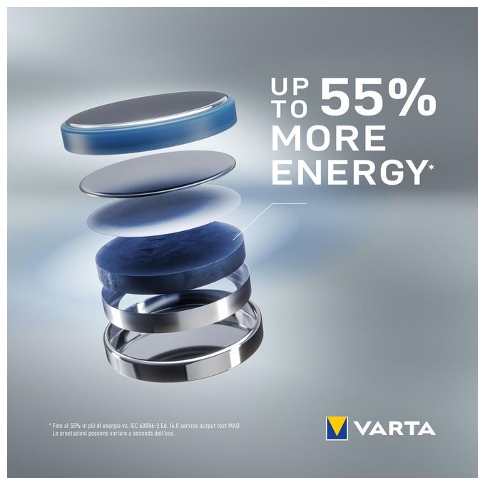 Varta Cr2016 Batterie a Bottone al Litio da 3V 2 Pezzi