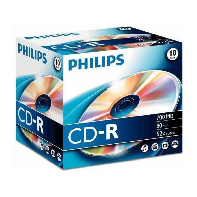 Philips 52x CD R CD Vergine CD-R 700Mb 1 Pezzo