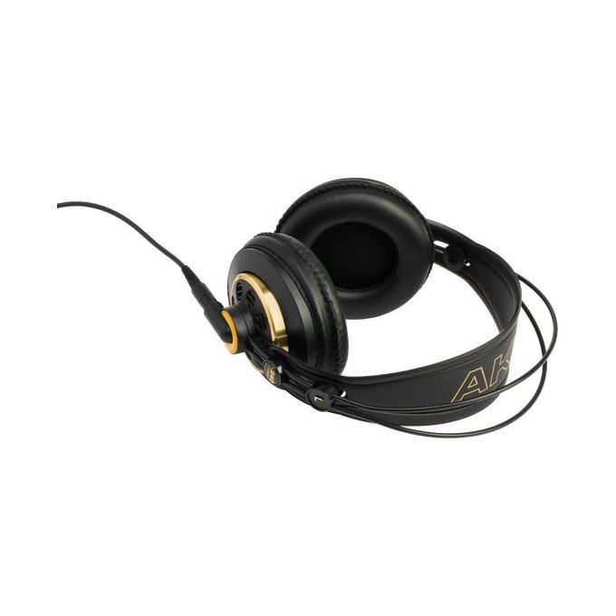 AKG K240STUDIO K240 Studio Cuffie a Padiglione Semi-Aperte Over-Ear 55 Ohm 104 dB 15Hz 25kHz cavo rimovibile 3 m colore Nero Oro
