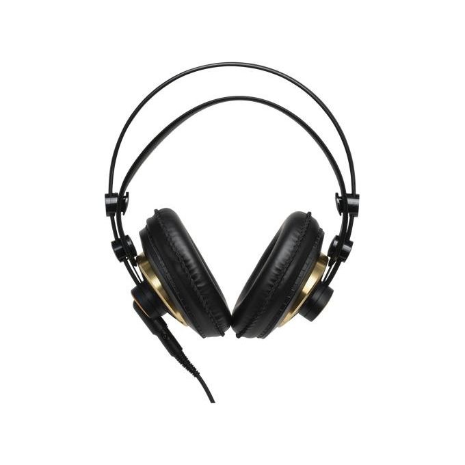 AKG K240STUDIO K240 Studio Cuffie a Padiglione Semi-Aperte Over-Ear 55 Ohm 104 dB 15Hz 25kHz cavo rimovibile 3 m colore Nero Oro
