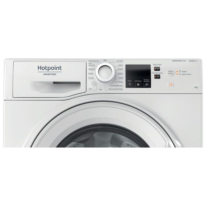 Hotpoint NFR79W IT Lavatrice carica frontale 9 kg 1400 giri Inverter Vapore