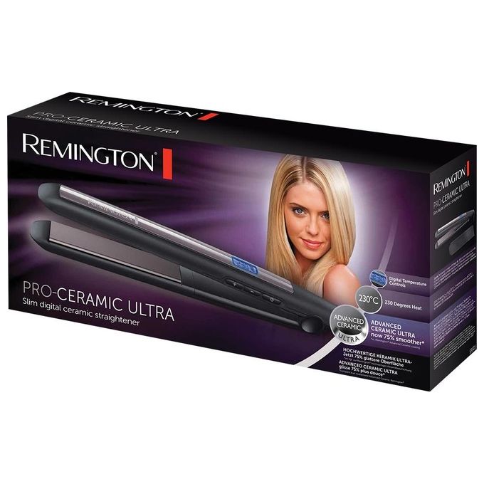 Remington S5505 Pro-Ceramic Ultra Piastra per capelli ceramica 230°C riscaldamento 15s display digitale cavo girevole colore Nero