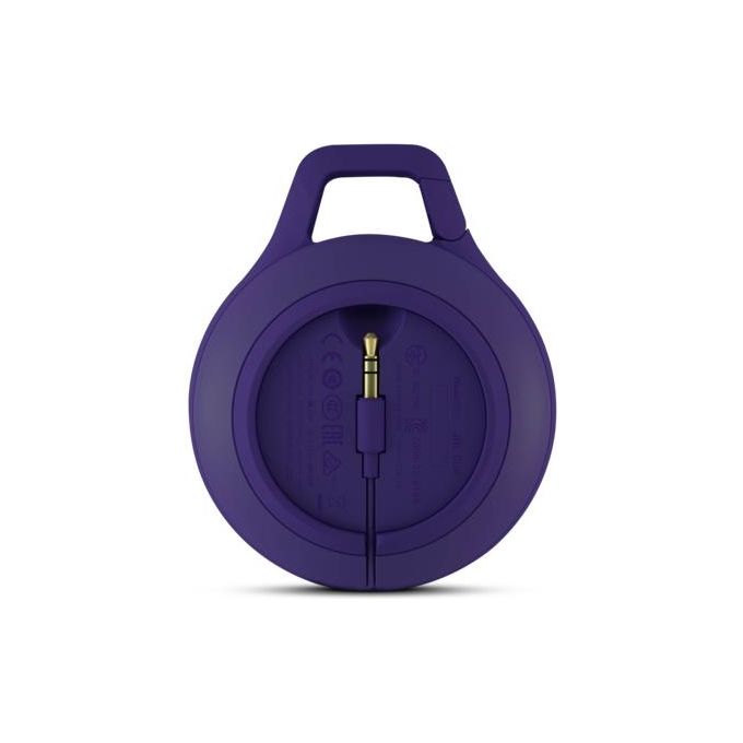 JBL JBLCLIPPUREU Clip Altoparlante Portatile Bluetooth 5h Autonomia 4 cm 3,7 V 600 mAh colore Viola