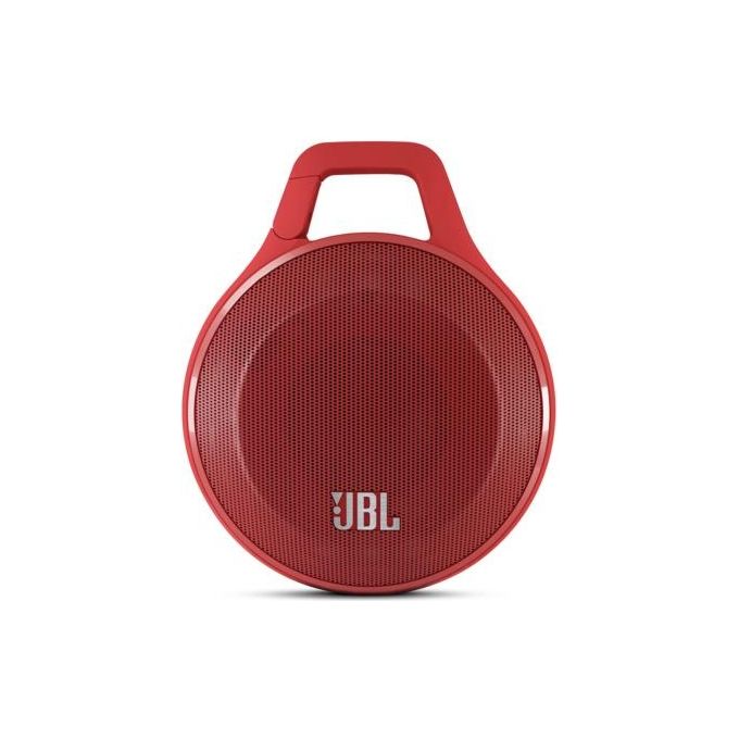 JBL JBLCLIPREDEU Clip Altoparlante Portatile Connessione Bluetooth e Cavo 5 h di Autonomia colore Rosso