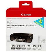 Canon Pgi-29 Mbk Pbk Dgy Gy Lgy Co Multip