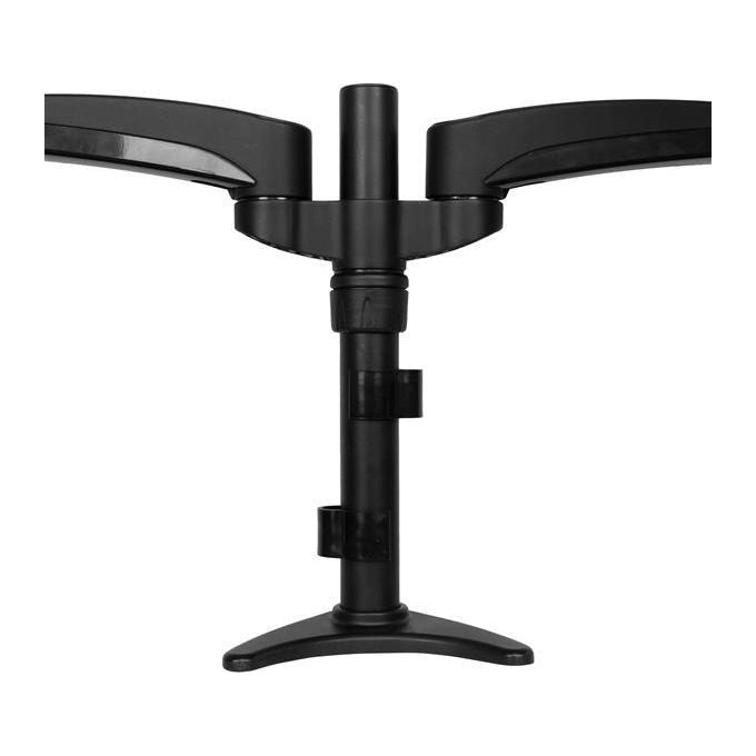 StarTech Supporto per doppio Monitor LCD LED Schermo Display - Braccio Articolato con sistema gestione cavi ad altezza regolabile