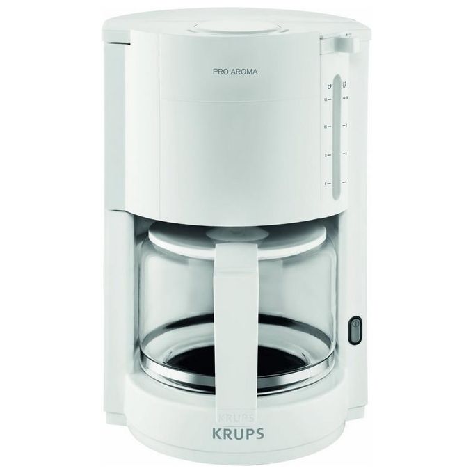 KRUPS ProAroma Macchina da Caffe' con Filtro per 10 Tazze in Bianco per Caffe' di Qualita' Superiore