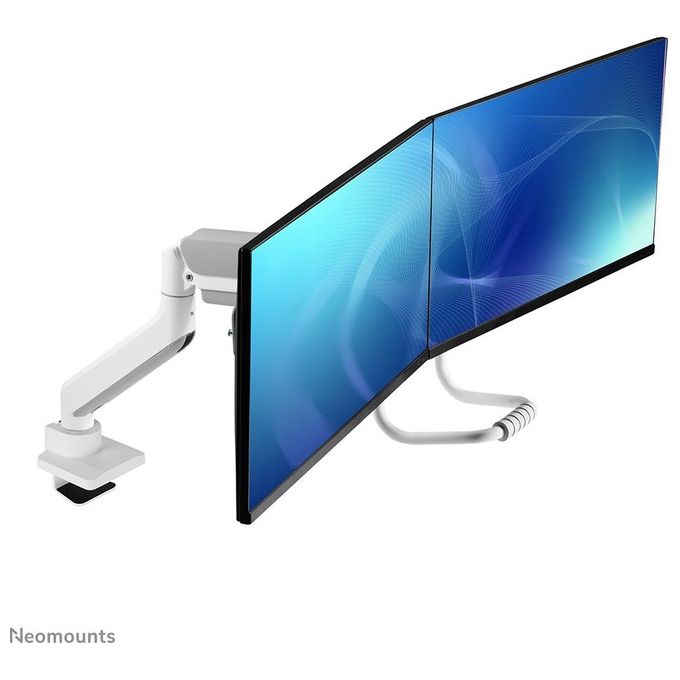 Neomounts 14793746000 DS75-450BL2 Supporto da Tavolo per 2 Schermi fino a 32'' 8 Kg ciascuno Regolabile in Altezza Rotazione e Inclinazione colore Nero