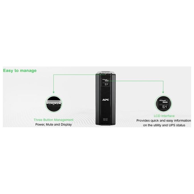 APC Ups Br 1500g-gr Rs Back 1500va Pro