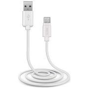 Sbs TECABLEMICROW Cavo Dati USB 2.0 a MICRO USB, 1,0 mt, Bianco