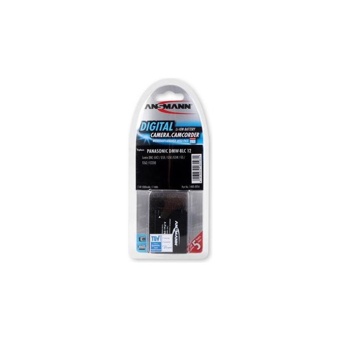 Ansmann 1400-0056 Batteria Ricaricabile Ioni di Litio 1000 mAh 7,4 V per Panasonic Lumix colore Nero