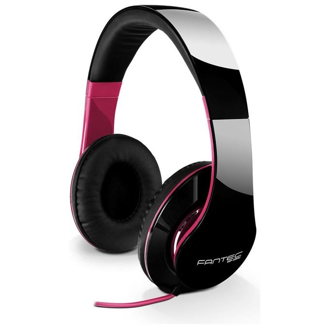 Fantec SHP-250AJ Cuffie Stereo On Ear Cuffie Imbottite e Traspiranti Nero-Viola