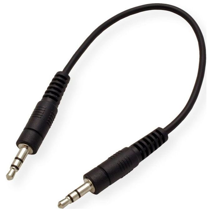 Link cavetto cm 20 connettori 3,5 mm. stereo maschio-maschio