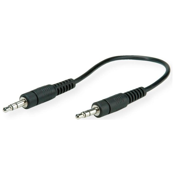 Link cavetto cm 20 connettori 3,5 mm. stereo maschio-maschio