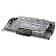 De Longhi Bistecchiera elettrica con piastra antiaderente con doppia griglia girevole 2450 Watt Grigio