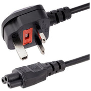 StarTech Cavo di alimentazione standard BS-1363 a IEC320 C5 - Cavo di Rete a trifoglio BS-1363 a IEC320 c5 da 1m