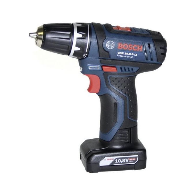 Bosch GSR 12V-15 Professional Cordless Trapano Avvitatore a Batteria 10,8V con Accessori