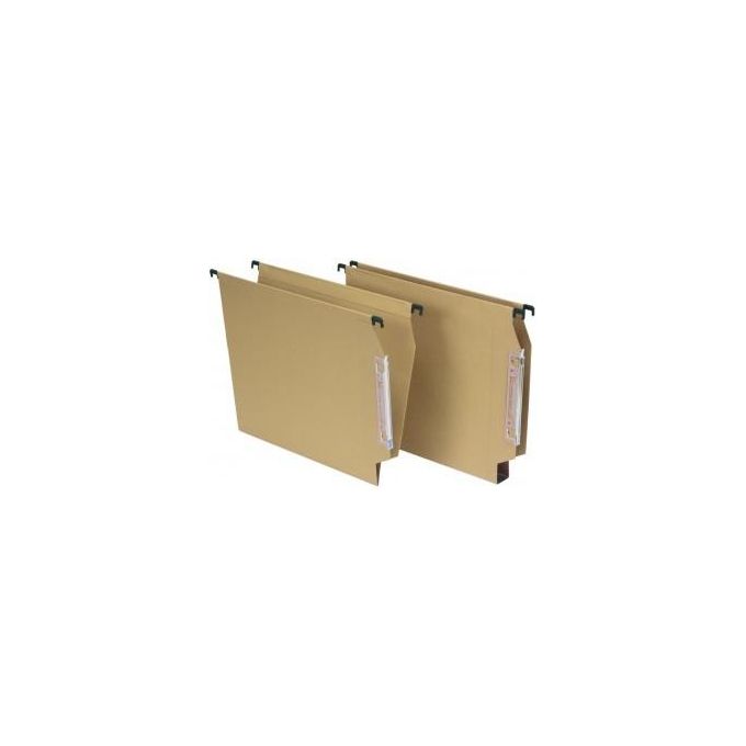 Bertesi 064FBETAB1 Avana Cartelle Sospese per Armadio Fondo V Interasse 33 cm Cartoncino 220 g-m² conf 50 pz colore Beige