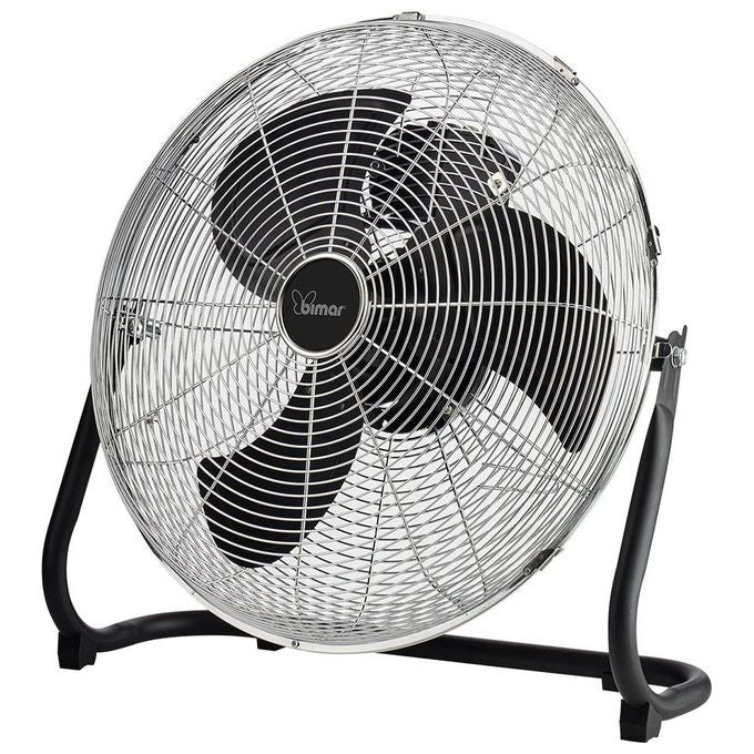 Bimar VS58 Ventilatore da Pavimento e Parete 2 in 1 Elica 45cm 3 Pale Alluminio 100W colore Nero