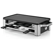 WMF 04.1504.0011 Lono Raclette elettrica per 8 persone 1500 W con piastra reversibile antiaderente colore Nero Cromo