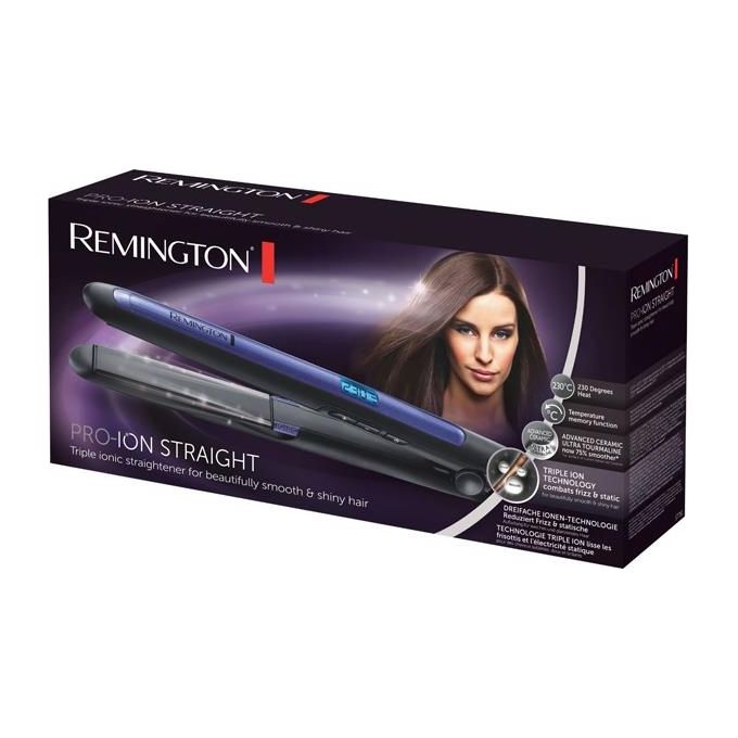 Remington S7710 Pro-Ion Straight Piastra per capelli Ceramica Tormalina 9 temperature 150-230 °C Ionica colore Nero