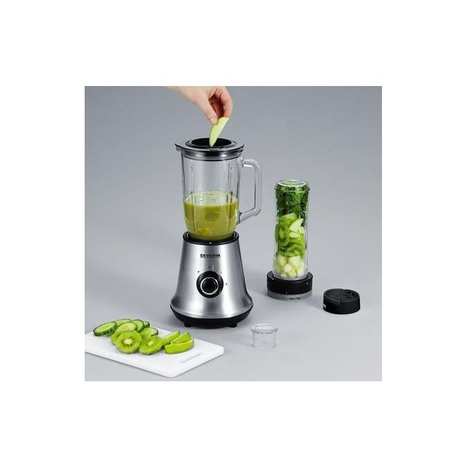 Severin SM 3737 Frullatore 500 W Capacita' 1 1 L Acciaio Inox Spazzolato Nero colore Nero
