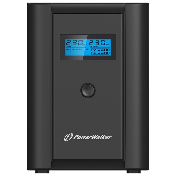PowerWalker VI 2200 LCD-IEC Gruppo di Continuita' UPS 6 Prese AC A Linea Interattiva 2200VA 1200W
