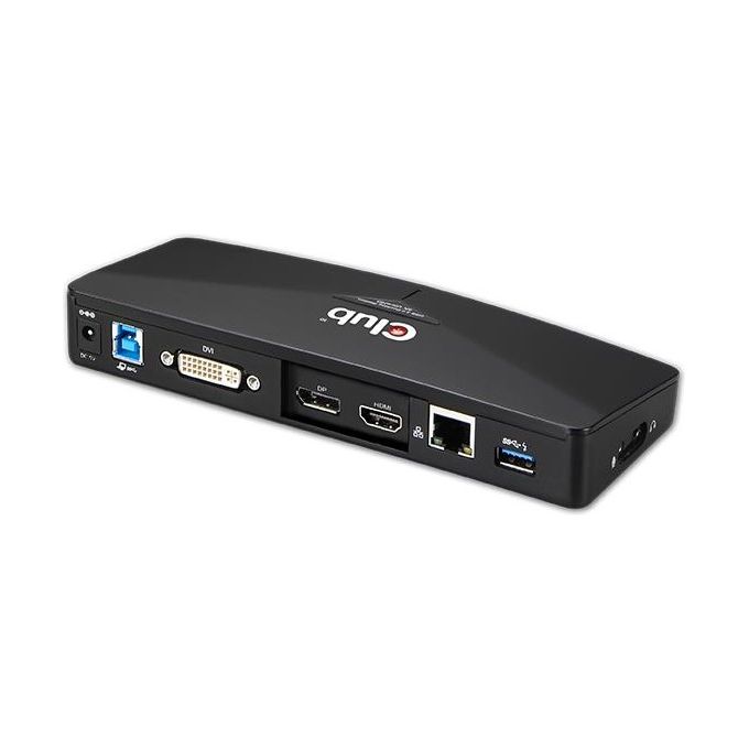 Club3d Docking Station, usb 3.0 4k30hz uhd, usb type a 3.0 Singular 4k or dual Display