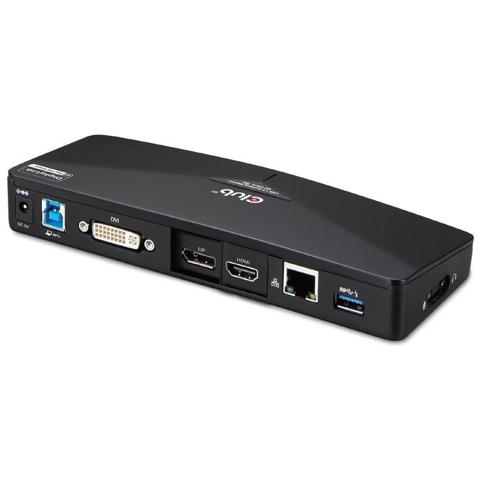 Club3d Docking Station, usb 3.0 4k30hz uhd, usb type a 3.0 Singular 4k or dual Display