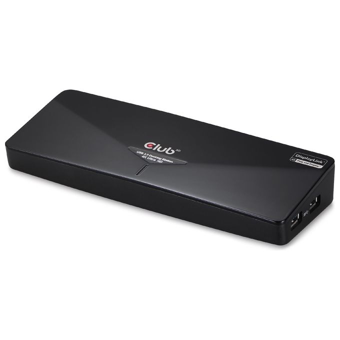 Club3d Docking Station, usb 3.0 4k30hz uhd, usb type a 3.0 Singular 4k or dual Display