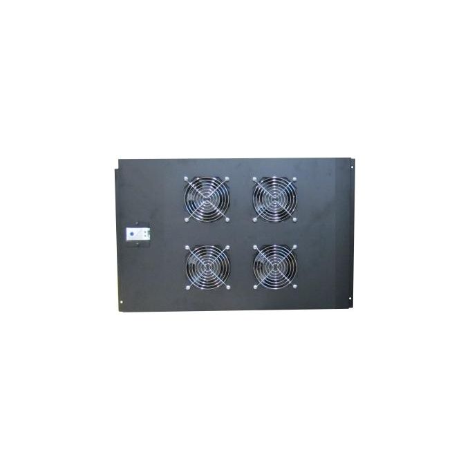 Eminent WP Rack Rna Network Series WPN-ACS-N080-4 Vassoio Ventola Rack con 4 Ventole di Raffreddamento Termostato 230 V c.a. V Nero RAL 9005 19