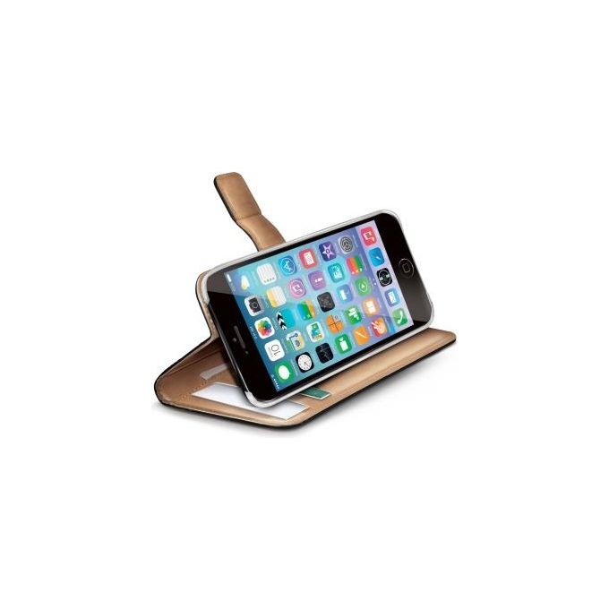 Celly Black Pu Wallet Case iPhone 6