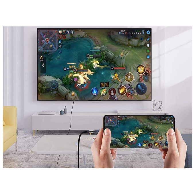 Conceptronic ABBY10G Cavo e Adattatore Video 2mt Usb Tipo-c Hdmi Grigio