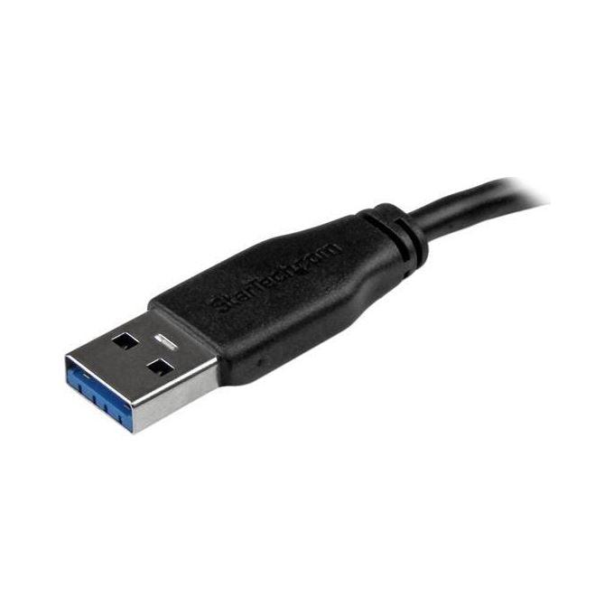 StarTech Cavo USB 3.0 Tipo A a Micro B slim - Connettore USB3.0 A a Micro B slim SuperSpeed M-M - 15cm