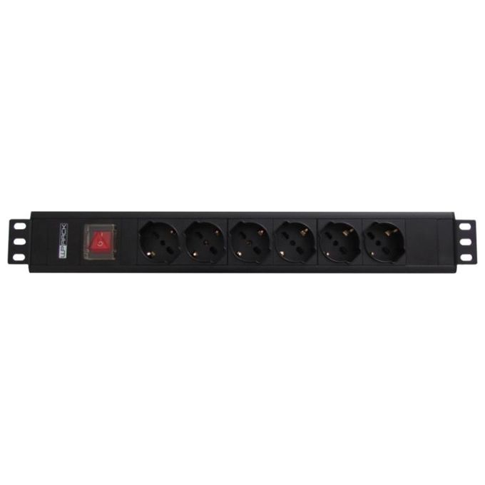 Eminent Wp Rack Multiple Socket Unita' di Distribuzione Alimentazione 250V c.a. V 3500W Ingresso: CEI 23-16-VII Connettori di uscita 6 1U 19'' 2mt