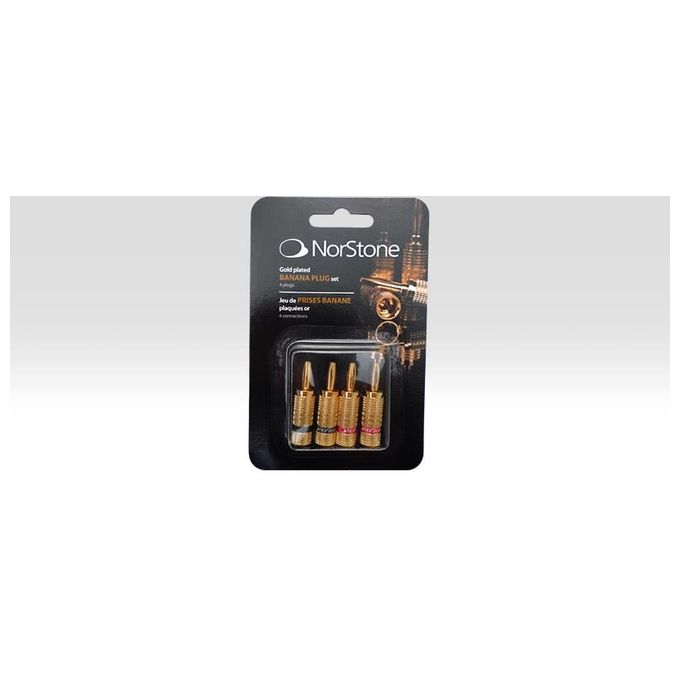 Norstone Banana Plug Set 4 Pezzi Giallo