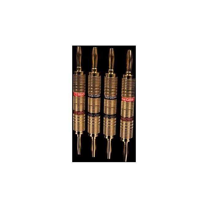 Norstone Banana Plug Set 4 Pezzi Giallo