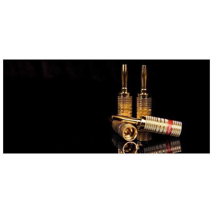Norstone Banana Plug Set 4 Pezzi Giallo