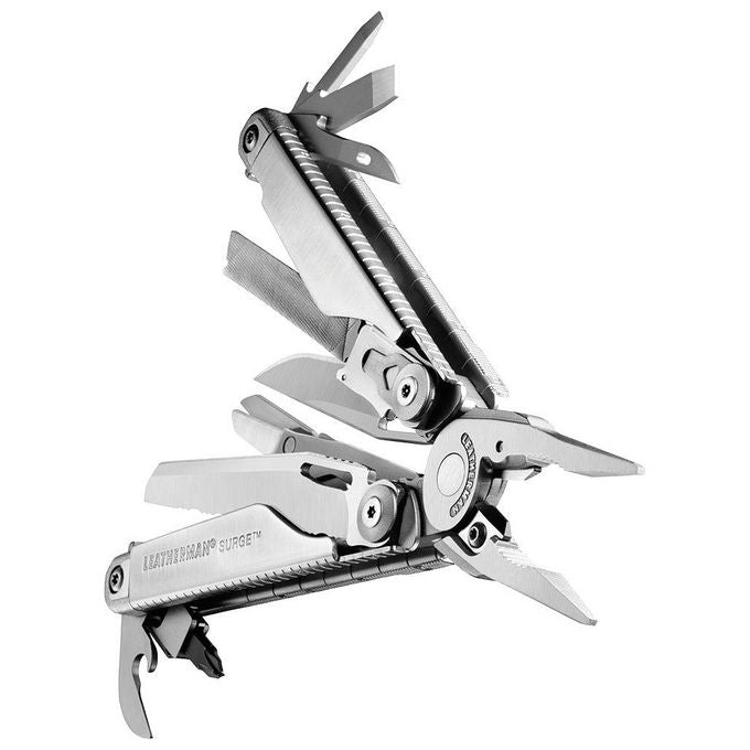 Leatherman 830165 Surge Pinza Multiuso Lavoro Pesante 21 Strumenti Acciaio Inossidabile 420HC Lama 7,87 cm con Custodia Colore Acciaio Inossidabile