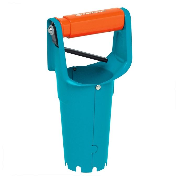 Gardena 3412-20 Piantabulbi Manuale Acciaio Inox Duroplast Impugnatura Ergonomica Rilascio Automatico colore Blu Arancione