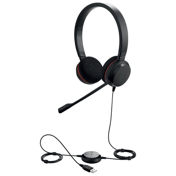 Jabra Evolve 20 MS Stereo Cuffie con Microfono