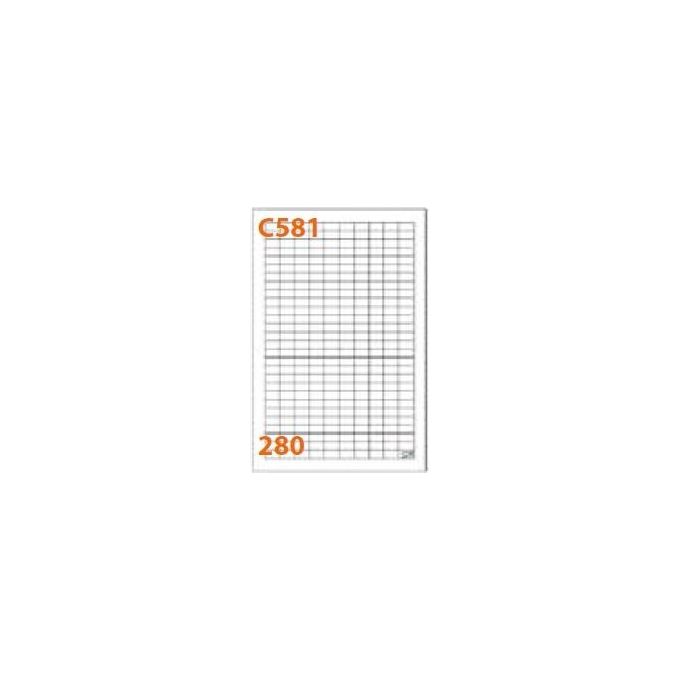 Markin 210C581 Etichette Adesive A4 19x10 mm 280 etichette per foglio 100 fogli 28000 etichette colore Bianco