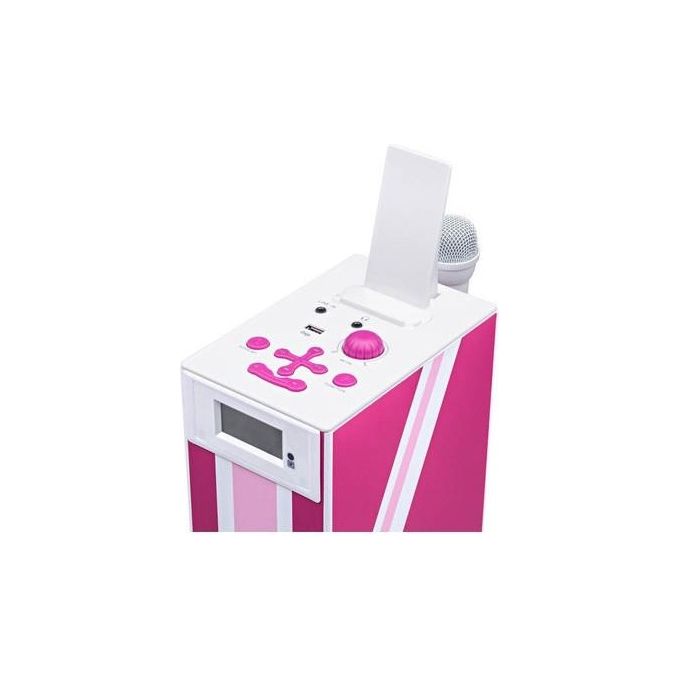 Big Ben Torre Multimediale Docking +  Microfono Uk Flag Rosa