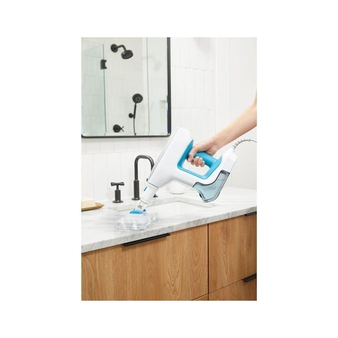 Black and Decker BHSM15FX08 Pulitore a Vapore Portatile 1500 W 0,5 L 8 Accessori riscaldamento 30 s colore Bianco