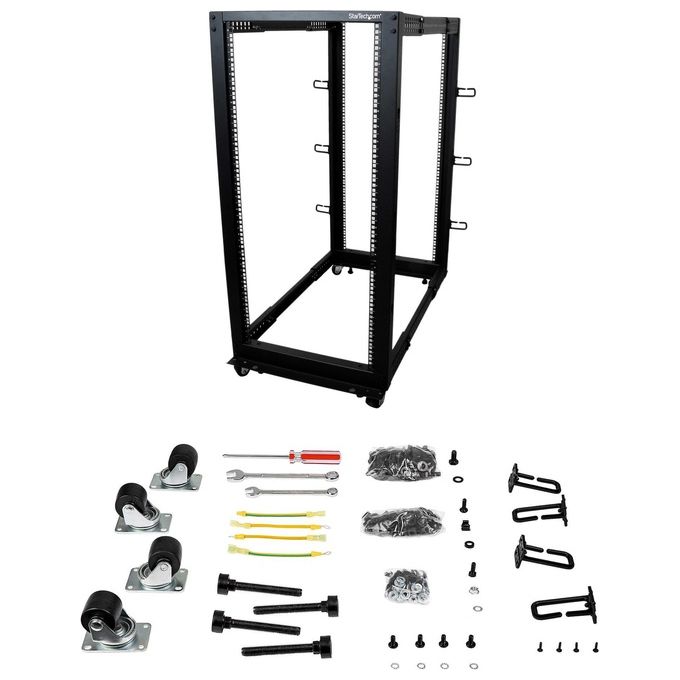 StarTech.com Armadio Server rack 4 Staffe a Telaio Aperto 25u reg
