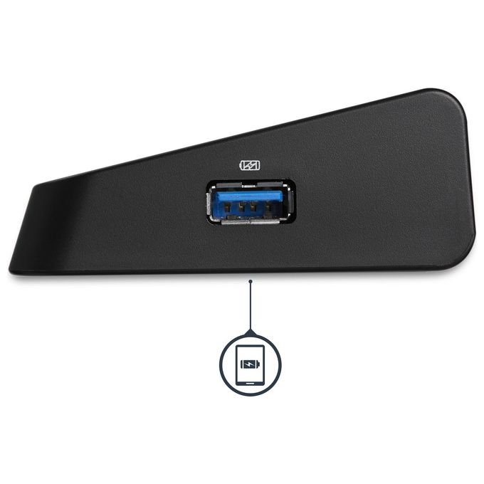StarTech Docking Station Laptop universale USB 3.0 a doppia uscita video 4K DisplayPort - HDMI Gbe + porta USB a ricarica rapida