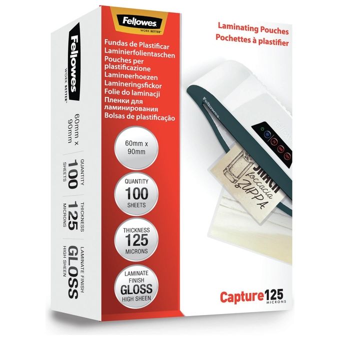 Fellowes Cf100pouch 60x90 125micron