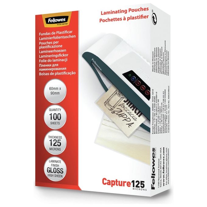 Fellowes Cf100pouch 60x90 125micron