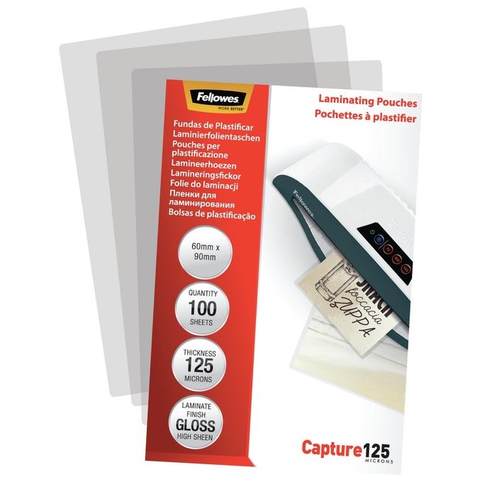 Fellowes Cf100pouch 60x90 125micron